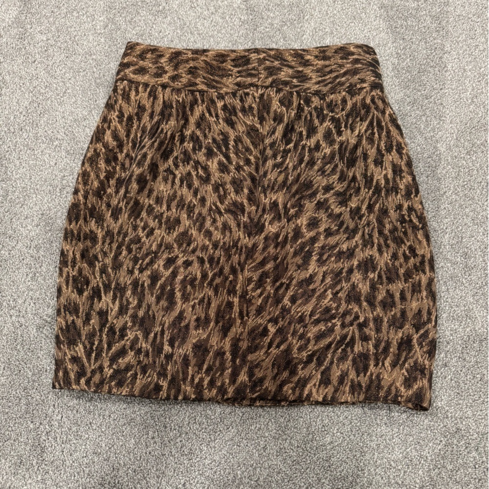 Adrienne Vittadini Studio Leopard Print Women's Skirt